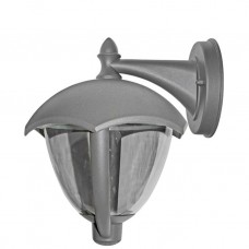 Φωτιστικό Φανάρι Επίτοιχο 1xE27 Αλουμινίου Γκρι IP44 9-360726